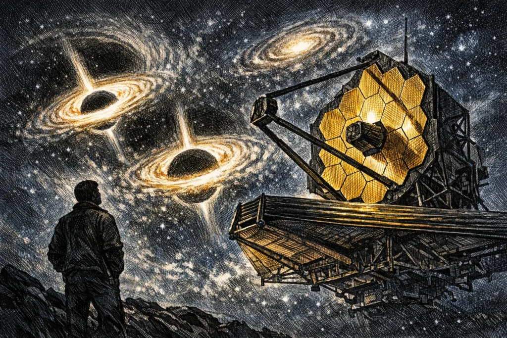 韋伯望遠鏡拍到「不該存在的宇宙」：黑洞大得離譜、星系亮得詭異，大爆炸理論錯了？