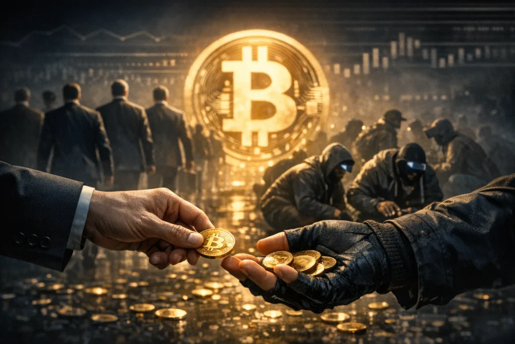 華爾街狂拋,比特幣老錢包爆買:BTC所有權大洗牌