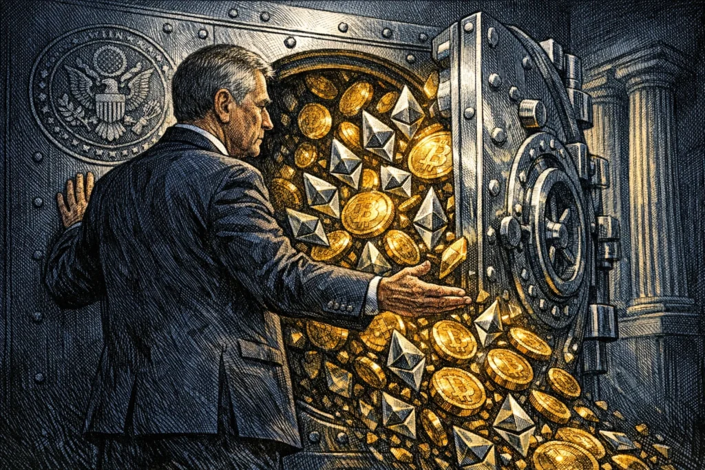 US Moves $297M in BTC, ETH to Coinbase Prime