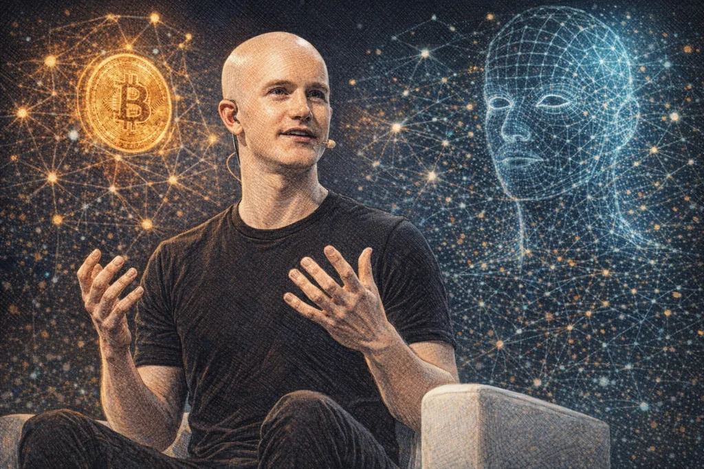 Coinbase CEO 反駁加密應轉 AI：數位貨幣是支撐 AI 的通用基礎設施