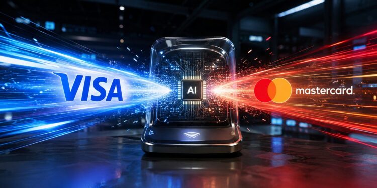 credit | 動區動趨-最具影響力的區塊鏈新聞媒體 Visa、Mastercard 搶進「AI 代理支付」管道,但至今交易額僅 1.36 億鎂