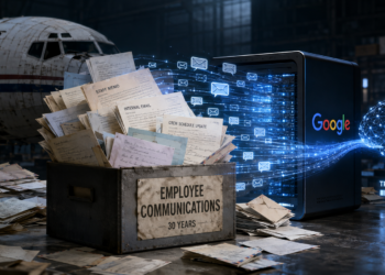 訓練AI》Google標下破產廉航三十年來數億筆員工信件與對話，數位痕跡有價化