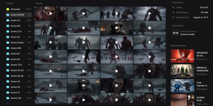 higgsfield-open-sources-hell-grind-ai-feature-film-prompts-assets | 動區動趨-最具影響力的區塊鏈新聞媒體 Higgsfield 開源 95 分鐘 AI 電影提示詞:燒 50 萬美元的分鏡、角色設計與素材全都看