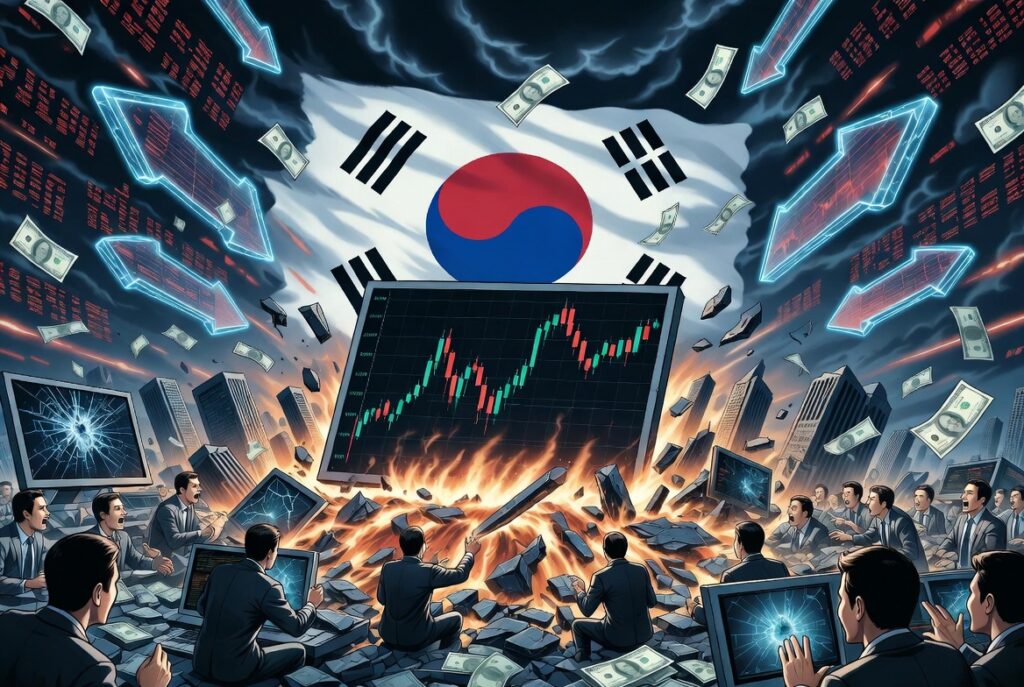 韓國股市恐慌！24兆韓元資金逃往銀行，投資人急避險