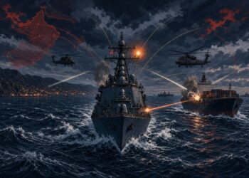 美軍開火！直升機阿曼灣襲擊「闖伊朗封鎖線」貨船，17 名船員無傷亡