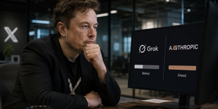 「不習慣輸」：馬斯克罕見坦承 Grok 落後 Anthropic，買下 Cursor 能救？