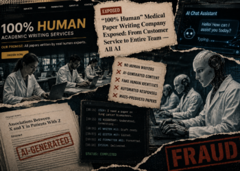 一家標榜「100% 真人」的醫學論文代寫公司，被踢爆從客服到團隊全是 AI