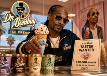 嘻哈教父 Snoop Dogg 全球徵「冰淇淋試吃員」月薪 30 萬，專屬捲煙員後再開爽缺