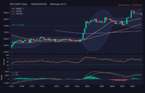 BTC/USDT 日線技術分析(SMA/布林/RSI/MACD)|Binance
