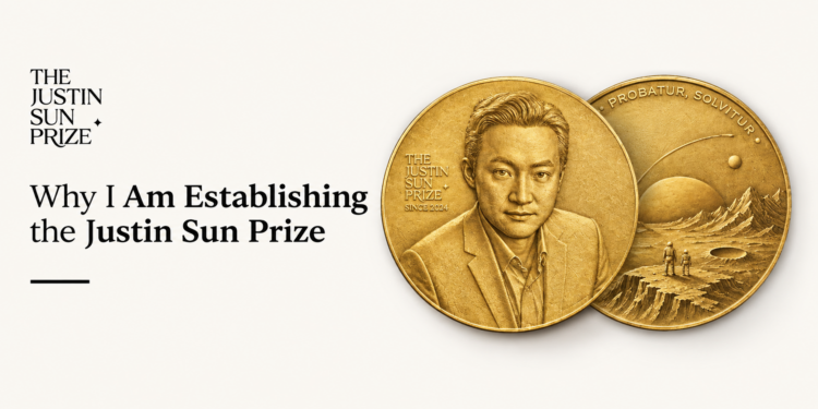 孫宇晨設立 Justin Sun Prize 數學獎：解出難題就能領獎金，效法諾貝爾