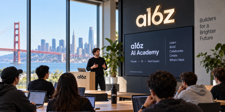 a16z 開辦 AI 學院:黃仁勳、Altman..當講師,還能去半個矽谷巨頭實習