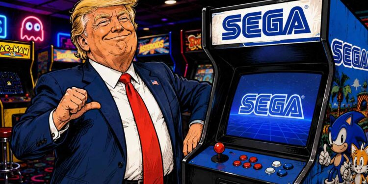 白宮釋出 MAGA 街機遊戲！日本網友暴怒：抄襲 SEGA 開機動畫沒改音效