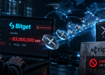 Bitget 駭客轉出 8,300 萬鎂 XRP！XRPL 不支援凍結，Ripple 無能為力