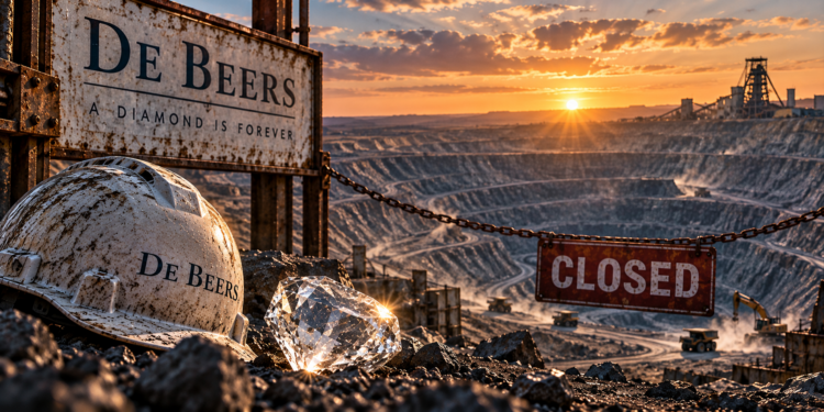打造「鑽石恆久遠」廣告的全球最大鑽商 De Beers 宣布關閉起家厝礦場，稀缺神話敗給了實驗室
