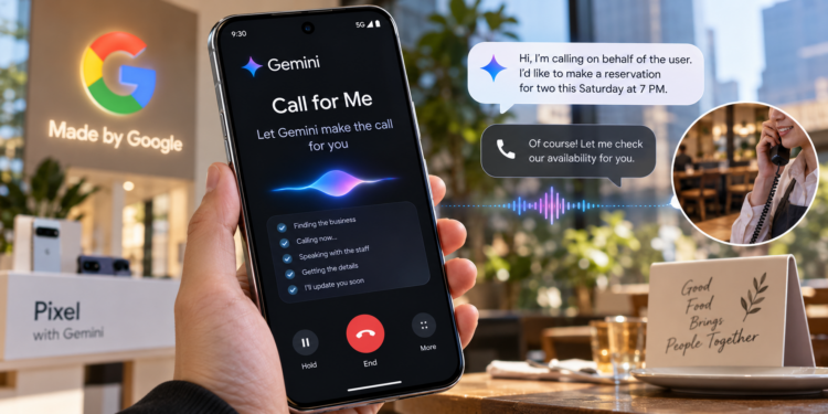 Gemini 現在能在 Pixel 手機幫你打電話了，Google 上線 Call for Me