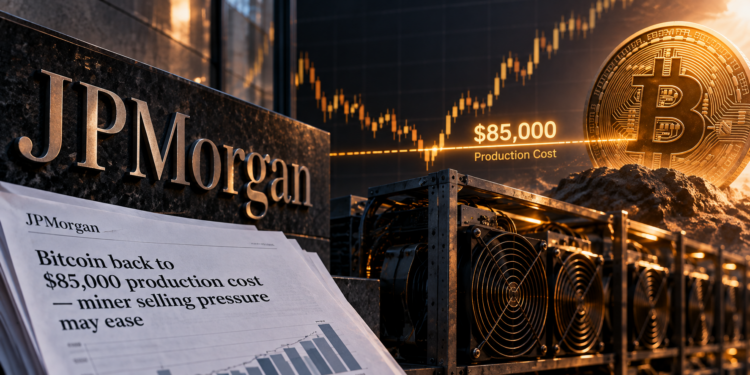 JPMorgan:比特幣重返 8.5 萬鎂生產成本,礦工賣壓有望減輕