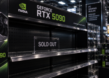 RTX 5090 在全美零售斷貨，轉售價一度喊到 9,500 美元