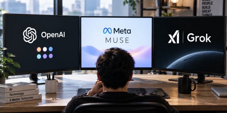 OpenAI dots、Meta Muse、Grok Bot 怎麼選？三大全天候 AI 代理價格、入口、安全分析