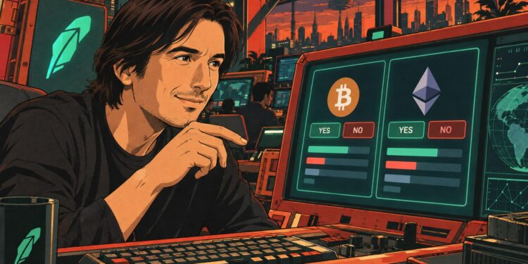 Robinhood 執行長放話:預測市場加密類激增!幾年內體育變少數