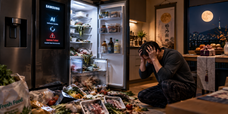 三星 AI 冰箱更新出包大斷電:韓國中秋前食材報廢