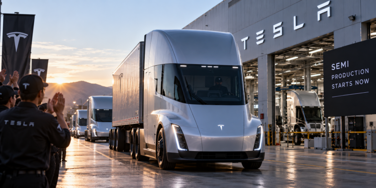 特斯拉電動卡車 Semi 延宕 7 年終於量產：將加入自動駕駛技術