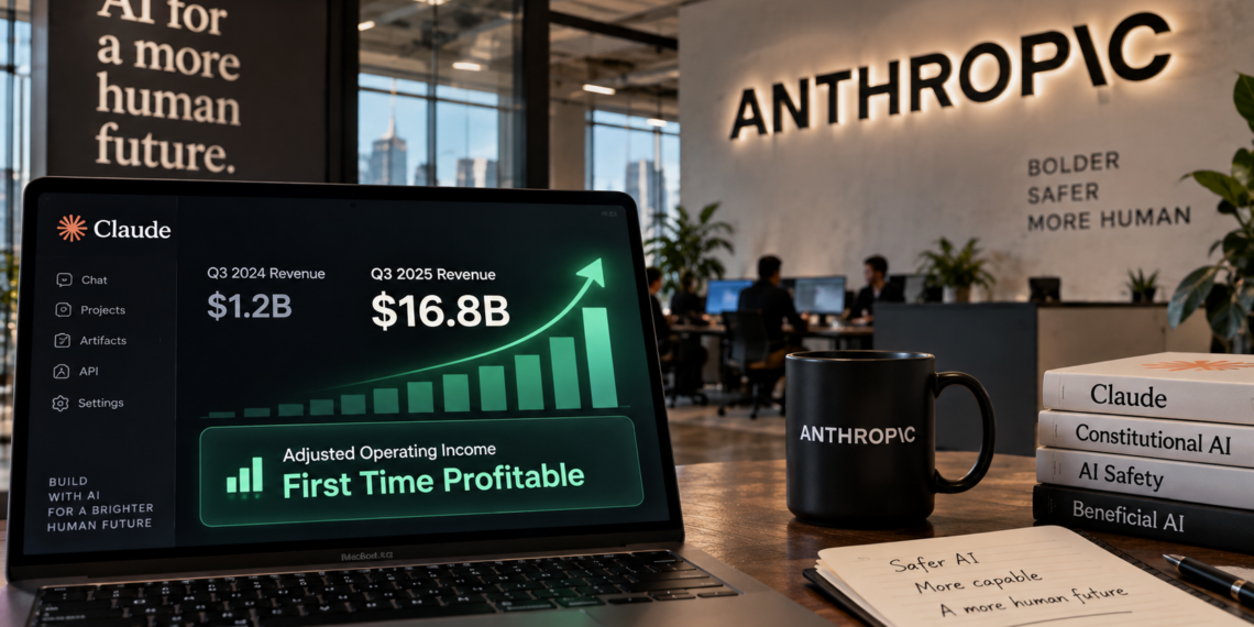 Anthropic q3 | 動區動趨-最具影響力的區塊鏈新聞媒體 Anthropic Q3 營收衝上 168 億美元,調整後「轉虧為盈」該怎麼解讀?
