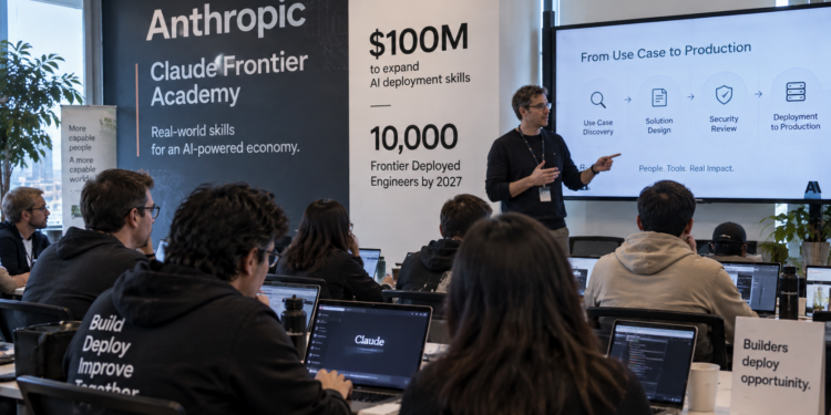 anthropic-claude-frontier-academy-100-million-train-10000-deployed-engineers | 動區動趨-最具影響力的區塊鏈新聞媒體 Anthropic 砸 1 億美元開學院:培訓 1 萬名企業部署工程師