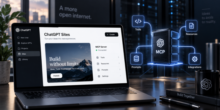 ChatGPT Sites 現在能代管 MCP 伺服器,做外掛只需一句話