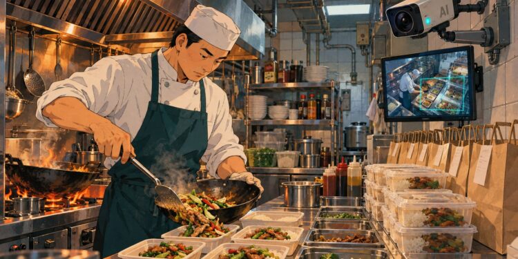中國食安用AI解決？外送全程監視製作流程「打上認證」