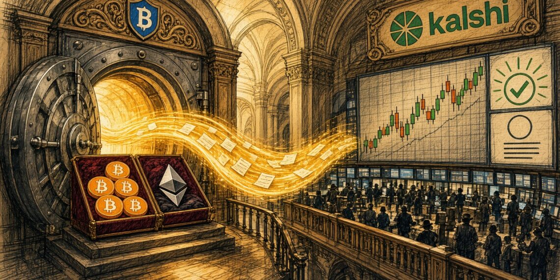 Kalshi 攜手 BitGo 開放加密資產抵押借款！BTC、ETH 可換永續期貨保證金
