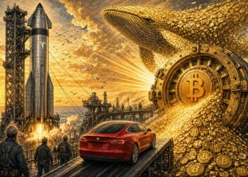 特斯拉+SpaceX 合計持有 30,221 枚比特幣！若合併將成全球第 6 大上市 BTC 財庫