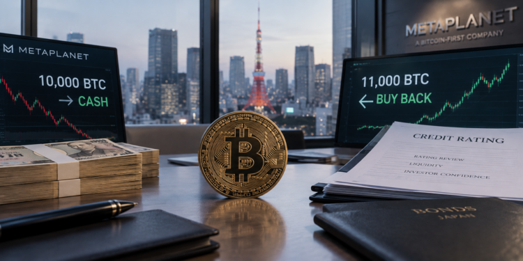 日本微策略 Metaplanet 賣 1 萬枚比特幣後再買回 1.1 萬枚，竟只為向信評證明流動性？