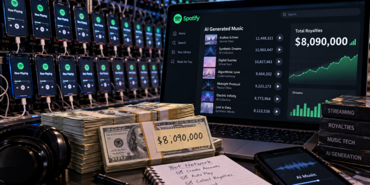 michael-smith-ai-songs-bots-streaming-royalty-fraud-18-months | 動區動趨-最具影響力的區塊鏈新聞媒體 1 萬個機器人狂刷 AI 歌曲騙走 809 萬鎂版稅,美國首宗串流詐欺案判 18 個月