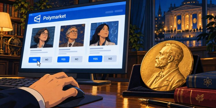 nobel | 動區動趨-最具影響力的區塊鏈新聞媒體 Polymarket 大賭諾貝爾和平獎得主!去年疑提前洩漏內線交易