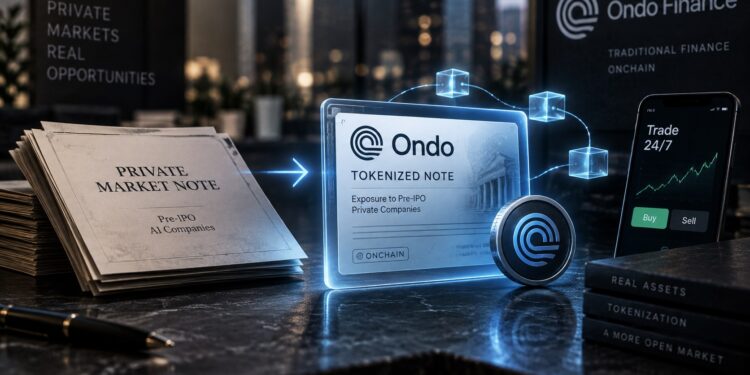 ondo | 動區動趨-最具影響力的區塊鏈新聞媒體 Ondo 推代幣化 Pre-IPO 票據!掛鉤未上市 AI 公司