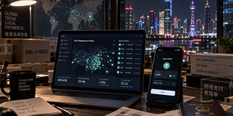 p2p wallet | 動區動趨-最具影響力的區塊鏈新聞媒體 中國穩定幣錢包數量兩年增加 43 倍!轉帳數是全球平均三倍多