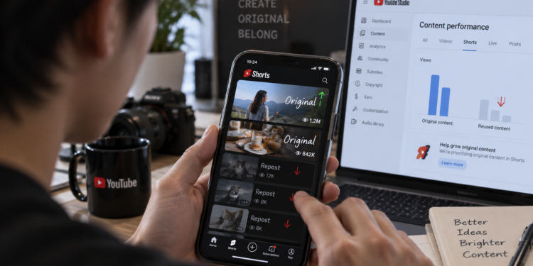 YouTube 調整 Shorts 推薦演算法：原創優先，壓低搬運頻道觸及