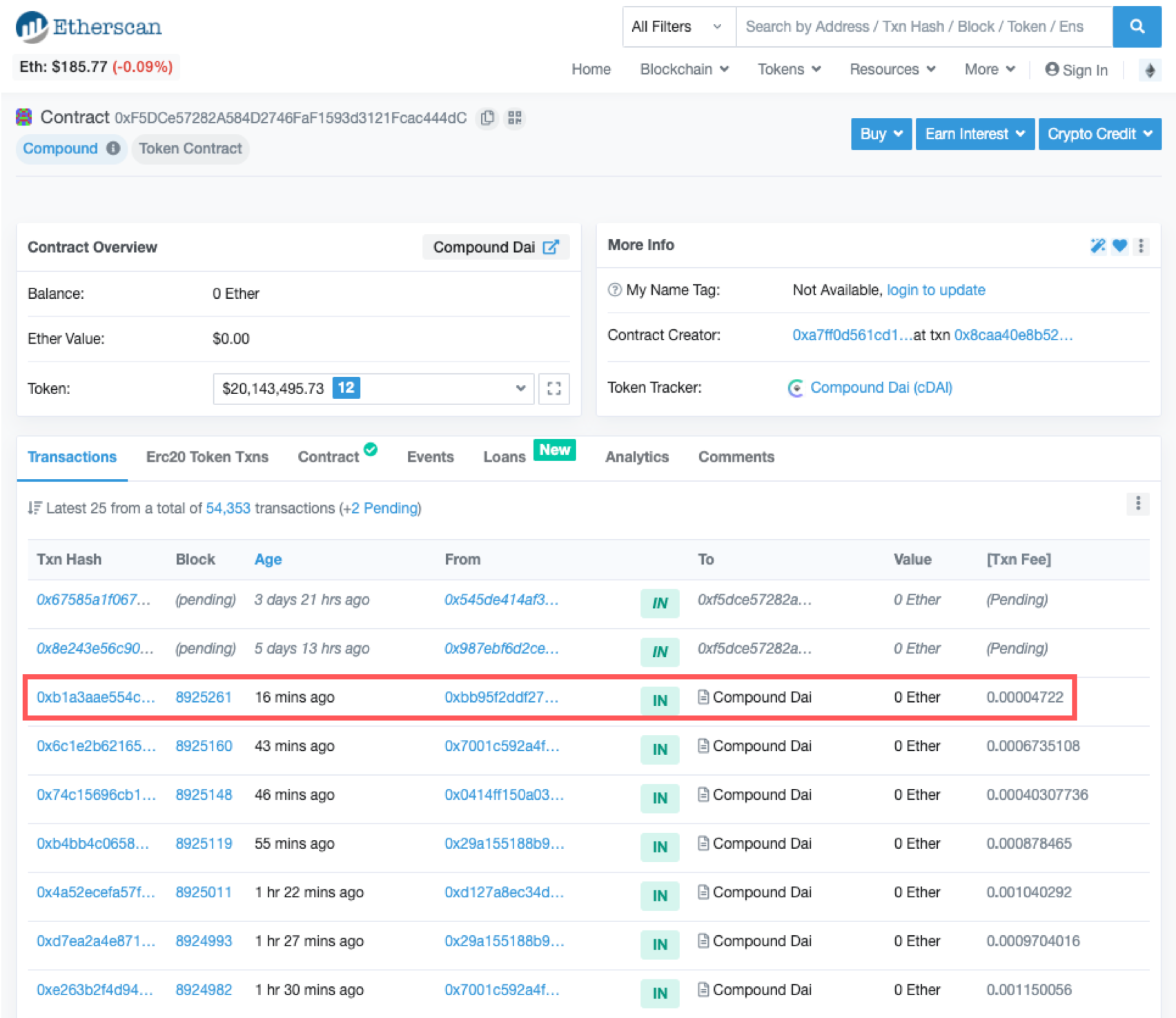 Etherscan | 動區動趨-最具影響力的區塊鏈新聞媒體 Etherscan